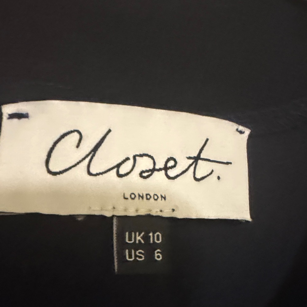 Closet Black Dress with Floral Design - Picture 2 of 6